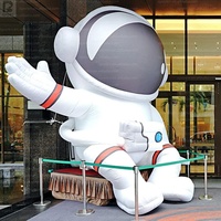 Astronaute gonflable géant, grand modèle de cosmonaute avec éclairage LED pour la décoration d'événements/festivals/expositions/fêtes/centres commerciaux