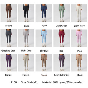 Leggings de yoga unisexe taille haute pour femme, grande taille, effet ventre plat, rehaussement des fesses, séchage rapide, respirant, pour fitness et sport, personnalisable - Product Image 2