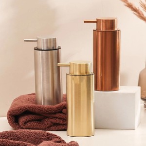 Distributeur de savon mural en acier inoxydable tendance, pompe à savon liquide moderne pour les mains - Product Image 1