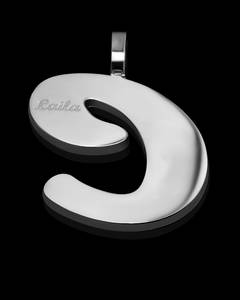 Colgante de Moissanita Personalizado con Letra Inicial, Plata 925 Bañada en Oro de 18K, Joyería de Aniversario de Moda con Engaste de Garra - Product Image 3