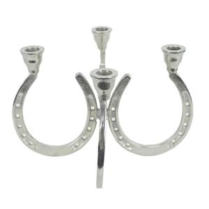 Anti Slip Horse <b>Shoe</b> Design 4 Arms Metal Candle <b>Holder</b> Hot Sell Table Decoration Anti Slip - Product Image 2