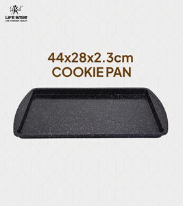 Plaque de cuisson rectangulaire en acier au carbone de qualité supérieure avec revêtement antiadhésif en granit multicouche, compatible four et distribution uniforme de la chaleur - Product Image 2