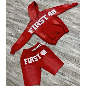 Conjunto Deportivo de Sudadera con Capucha y Pantalones Cortos para Hombre, Ropa Deportiva Informal para Gimnasio, Tejido Suave, Ropa Atlética, Personalización de Marca - Product Image 6