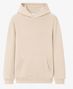 Sudadera con Capucha Unisex Negra, Color Sólido, Corte Holgado, 100% Algodón, Ropa Casual de Invierno, Bolsillos, Cintura Elástica, Pedrería, Tejido Grueso - Product Image 3