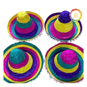 Trendy Mexican Top <b>Hat</b> for Unisex Y2K Style Hand Embroidered Adjustable Straw <b>Summer</b> Beach <b>Hat</b> - Product Image 6