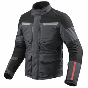 Unisex Full Sleeve Color Blocked Courdura <b>Motorcycle</b> <b>Jacket</b> Windproof Breathable Plus Size All Seasons Adventure Riding Gray - Product Image 3
