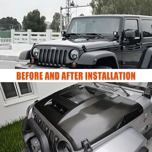 Capó de Repuesto para Jeep Wrangler JK JKU 2007-2018, Capó Ventilado con Dispersión de Calor, Resistente a la Corrosión y al Calor - Product Image 6