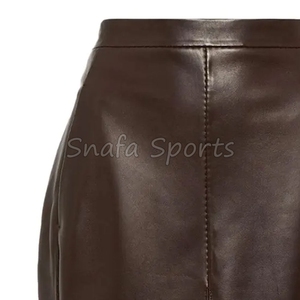 Jupes en cuir véritable respirantes pour femmes, coupe confortable, tissu durable, adaptées |    Meilleures jupes en cuir pour femmes, personnalisées - Product Image 6