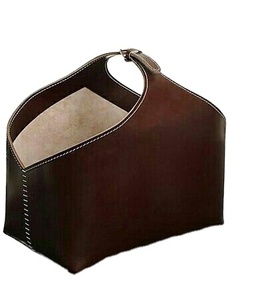 Cesta de Regalo de Cuero para Revistas, Color Personalizable, Logotipo Personalizado, Organizador de Almacenamiento Hecho a Mano, Empaque para Regalos - Product Image 1