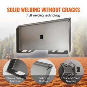 Piastra di montaggio Quick Hitch compatibile con attacco rapido da 5/16 pollici per Skid Steer, piastra caricatrice da 2,28 pollici con attacco rapido per Skid Steer Loader - Product Image 5