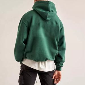 OEM Hip Hop sudaderas con capucha en blanco de varios colores 100% algodón Sudadera con capucha Streetwear de algodón de gran tamaño de peso pesado de los hombres sudadera - Product Image 5