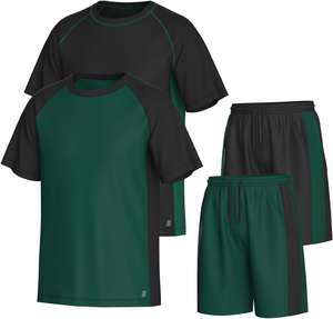 Conjunto de camiseta y pantalones cortos de moda para hombre, atuendo informal moderno, proveedores elegantes, ODM, MOQ, ofrecido por fabricantes profesionales. - Product Image 1