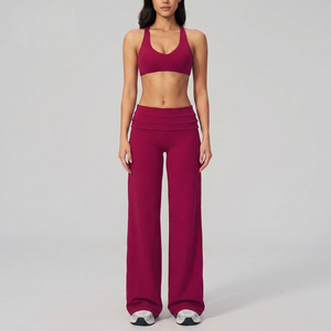 Nouvel ensemble de sport 2 pièces pour femme 2026 : soutien-gorge de sport à armatures et leggings taille haute respirants pour le fitness et le yoga - Product Image 5