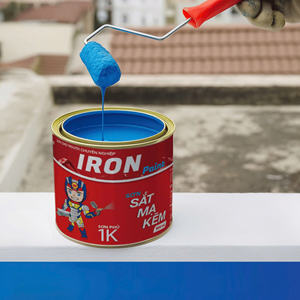 Peinture Red Dragon Thai Khang 1K, couche de finition acrylique liquide pour structures en acier galvanisé, séchage rapide, application au pinceau, au pistolet ou au rouleau - Product Image 1