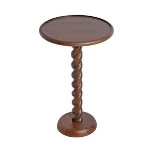 Table d'appoint en bois naturel qui apporte un charme organique aux intérieurs, avec une texture de bois brut et un aspect naturel chaleureux - Product Image 5