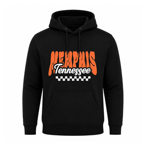 Sudadera con Capucha Indiana IN para Hombre, Negra, de Algodón y Felpa, Estampada, Informal, con Bolsillo, Corte Regular, Estilo Otoñal - Product Image 2