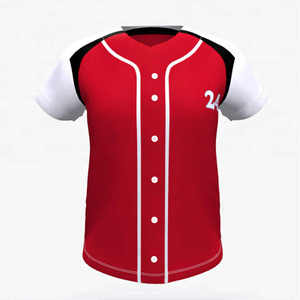 Uniformes de sport de baseball personnalisables et abordables, maillots respirants en coton/bambou, design personnalisé, protection UV sur le devant - Product Image 3