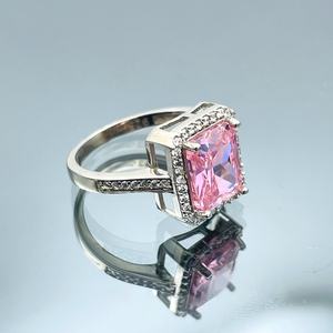 Handmade 925 Sterling <b>Silver</b> Pink Quartz Jewelry <b>Set</b> <b>Ring</b> Earrings Necklace Natural Crystal Elegant Gift For Women - Product Image 3