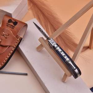 Tactical Damascus Steel Pocket Knife Outdoor Survival Full Tang Folder Damascus Steel Grip Lock <b>Back</b> <b>Drop</b> Point Blade High - Product Image 3