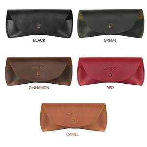 Luxury Classic Lightweight Genuine Leather <b>Glasses</b> Pouch Scratch Resistant Professional B2B Supply LGC-0046 - Product Image 5