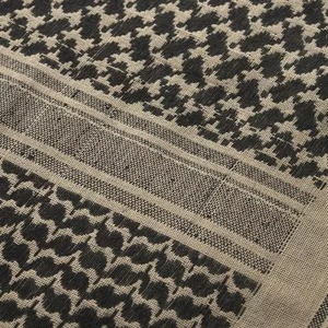 Vente en gros de foulards Shemagh Keffiyeh arabes en toile à motif numérique uni, style ethnique - Product Image 3