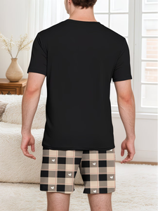 Men/Women Couple Style Thermal Knitted Eco-Friendly Breathable Loungewear Set Tank Top Shorts Plus Size 100% Cotton 1 Top +1 - Product Image 2