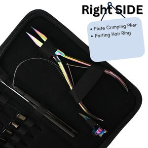Kit de herramientas al por mayor para extensiones de cabello: microperlas, alicates de crimpado plano, anillos separadores, gancho para tirar, clips de seccionamiento - Product Image 3