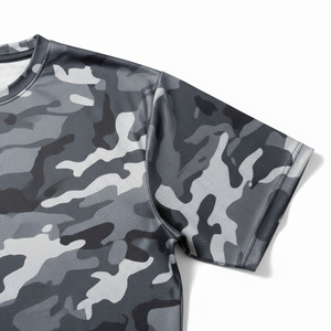 T-shirt de chasse pour homme avec logo personnalisé, camouflage numérique sublimé, haute élasticité, pour le camping et l'alpinisme - Product Image 5
