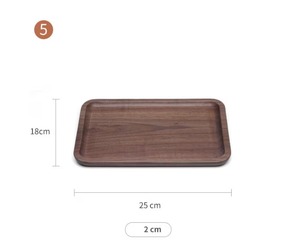 Hammont Wooden <b>Nested</b> Serving Trays 5 Piece Rectangular Tray Set with Cut-Out Handles Perfect for Crafts Kitchen & Dining Decor - Product Image 5