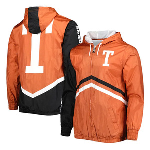 เสื้อแจ็คเก็ตมีฮู้ดกันลมสำหรับผู้ชาย สีม่วงเหลือง ลายทีม LSU Tigers พร้อมซิปปิดและโลโก้ปักด้านหน้า - Product Image 6