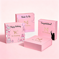 Boîte en papier rigide de luxe personnalisée, recyclable, avec logo, faite à la main, pour cosmétiques, parfums, bijoux, emballages cadeaux magnétiques