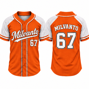 Maillots de baseball pour hommes en polyester 100% bleu royal, 180 GSM, de qualité supérieure, sublimation personnalisée, numéro personnalisé, respirant, uniforme de baseball - Product Image 3