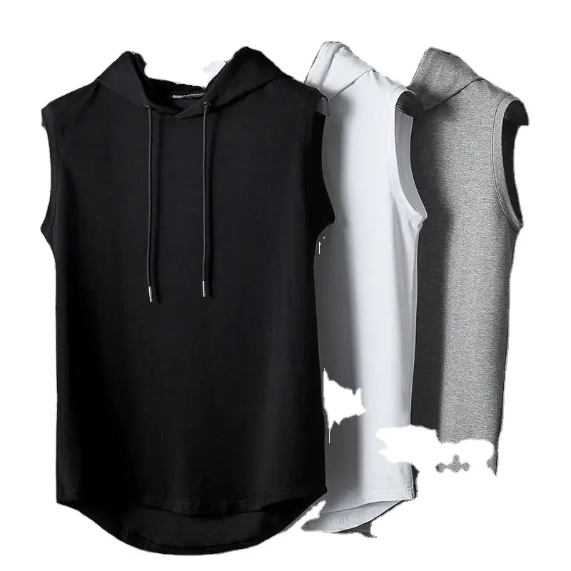 White Black And Gray Workout Tank Top For Men's Breathable Gym Singlet Customized Running Singlet For Adult