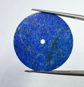 Cadran de montre en pierre précieuse naturelle Lapis Lazuli, disque de 28,5 mm, pierre bleue, fait main sur mesure, épaisseur 1 mm, trou central de 2 mm, classique et élégant - Product Image 5