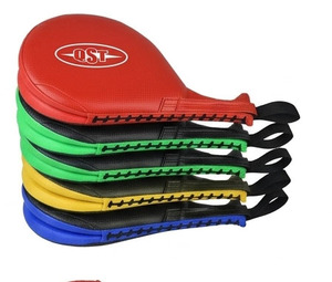 Pad de frappe double pour Taekwondo en PU léger, raquettes souples très résistantes, design de logo personnalisé, unisexe, personnalisable - Product Image 3