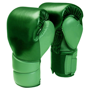 Guantes de Boxeo de Cuero Rojo para Entrenamiento, Cierre de Velcro en los Dedos, Talla Adulto - Product Image 3