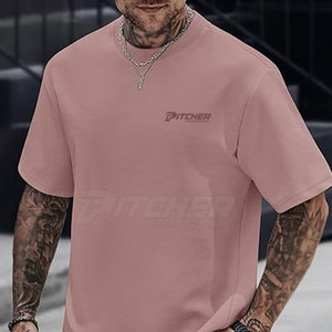 Camiseta Extra Grande para Hombre, Estilo Holgado, Tela de Algodón Suave, Transpirable, Ropa Casual y Urbana - Product Image 3