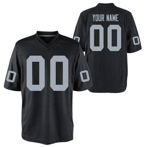 Custom <b>Initials</b> Tackle Twill Embroidered Printed American Football Jersey Sets Bulk Buy Sportswear Outdoor Apparel Adult Short - Product Image 3