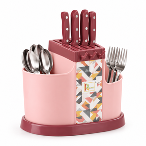 Portacubiertos de Cocina Multiusos de Plástico PP, Portátil, Impermeable, Resistente, Antioxidante, Tipo Soporte, No Plegable - Product Image 2