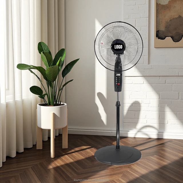 18 Inch Metal Stand Fan Taiwan OEM Ventilador Pedestal Type Blade Fan Heavy Home Use
