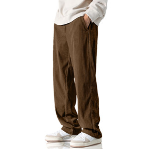 Pantalon ample à jambes larges pour homme, style décontracté printemps-été, streetwear, grande taille, coupe droite, couleur unie, longueur intégrale - Product Image 1