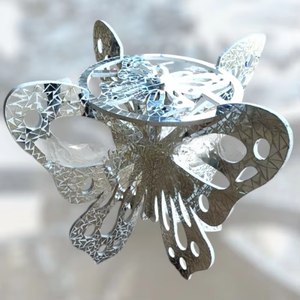 Muebles de boda de plata de estilo moderno simple mejor mesa de diseño de mariposa con hermosa decoración para boda - Product Image 1