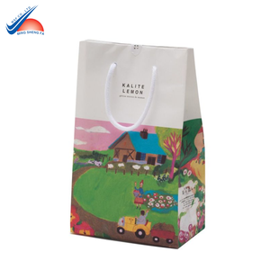 Sac en papier imprimé de luxe avec poignée en corde |   Emballage de vente au détail et de cadeaux - Product Image 4