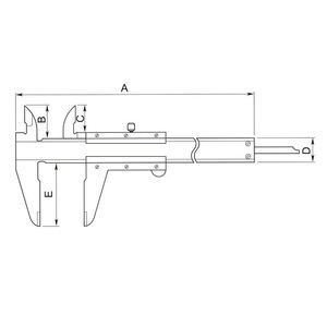 Calibrador de Aluminio Graduado en mm y Pulgadas, Hasta 180 mm, Hecho a Medida, Rango de Medición de hasta 139 mm, Alta Calidad, Marca Grip Surgical - Product Image 2