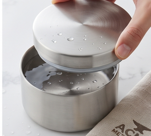 Contenedor de Mantequilla de Acero Inoxidable Personalizado, Elegante Vajilla para el Desayuno, para Uso en la Cocina, Comedor y Hostelería - Product Image 2