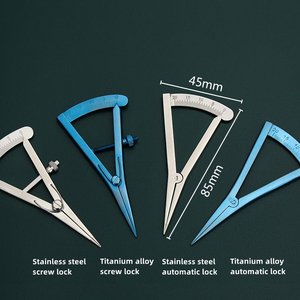 Pied à coulisse manuel Castroviejo 0-20 mm en acier inoxydable, instrument chirurgical pour microchirurgie - Product Image 6