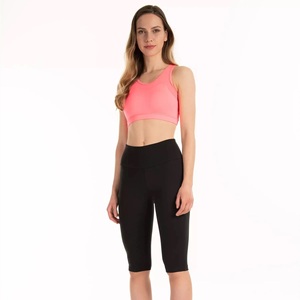 Ensemble de shorts de yoga respirants et soutien-gorge de compression pour femmes, séchage rapide, extensible, coupe en V, ensemble de vêtements de sport fitness avec doublure en spandex - Product Image 1