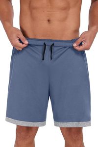 Conjunto de camiseta y pantalones cortos de verano para hombre, talla grande, informal, con bloques de color, de punto, poliéster y algodón, dos piezas. - Product Image 6
