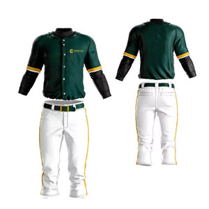 Uniforme de Béisbol Personalizado para Hombre, Ropa de Equipo con Logotipo Personalizado, Jersey de Béisbol de Secado Rápido, Conjunto de Uniforme Deportivo - Product Image 1