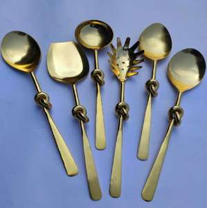 Juego de herramientas para cortar queso para mesa de cocina, tamaño personalizado, juego de cubiertos de latón con acabado chapado en oro - Product Image 3